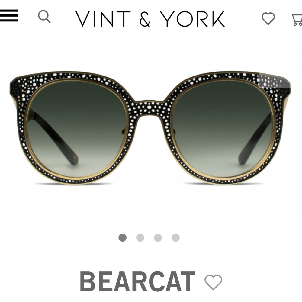 VINT & YORK ‘Bearcat’ Oversized Cat Eye Sunglasses
